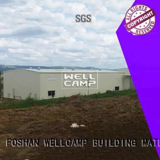 s6 sheet brick prefab warehouse WELLCAMP, WELLCAMP prefab house, WELLCAMP container house manufacture 1