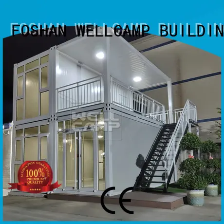 WELLCAMP, WELLCAMP prefab house, WELLCAMP container house Brand villa cost customized light steel villa folding 1