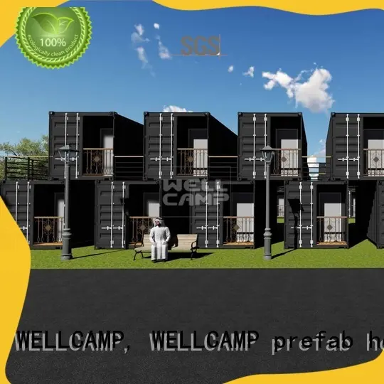 WELLCAMP, WELLCAMP prefab house, WELLCAMP container house portable houses built from shipping containers best for hotel 1