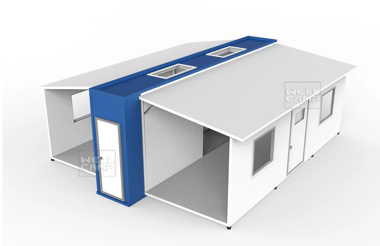 Easy Install Expandable Container Shelter House for Living, Wellcamp E-1 2
