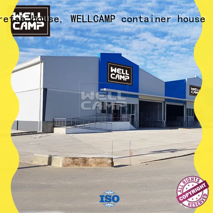 WELLCAMP, WELLCAMP prefab house, WELLCAMP container house professional prefabricated warehouse with brick wall for goods 1