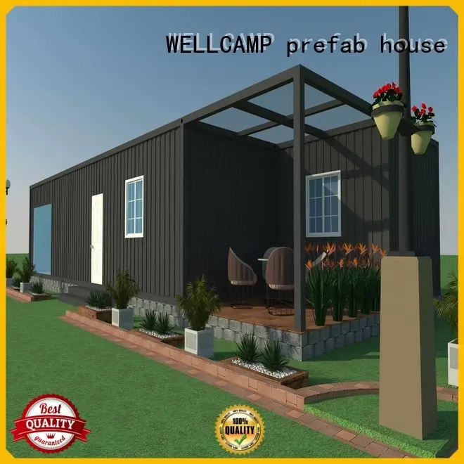 WELLCAMP, WELLCAMP prefab house, WELLCAMP container house eco friendly customized steel villa house labour camp for hotel 1