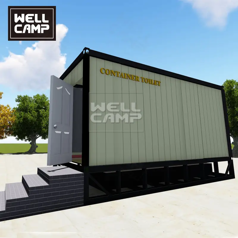 20ft Outside Expandable Shipping Container Toilet Container Bathroom 1