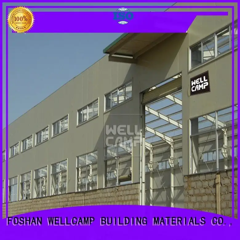 WELLCAMP, WELLCAMP prefab house, WELLCAMP container house steel workshop with brick wall for goods 1