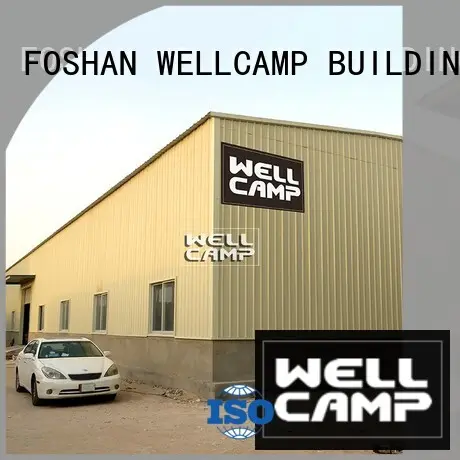 WELLCAMP, WELLCAMP prefab house, WELLCAMP container house large prefabricated warehouse with brick wall for sale 1