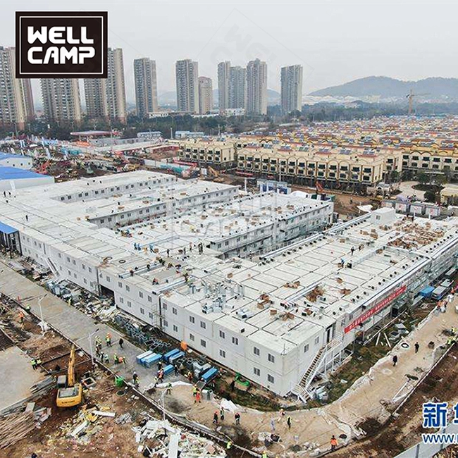 China Fácil & Hospital de contenedores de clínica de contenedores de paquete plano de montaje rápido en Wuhan 1