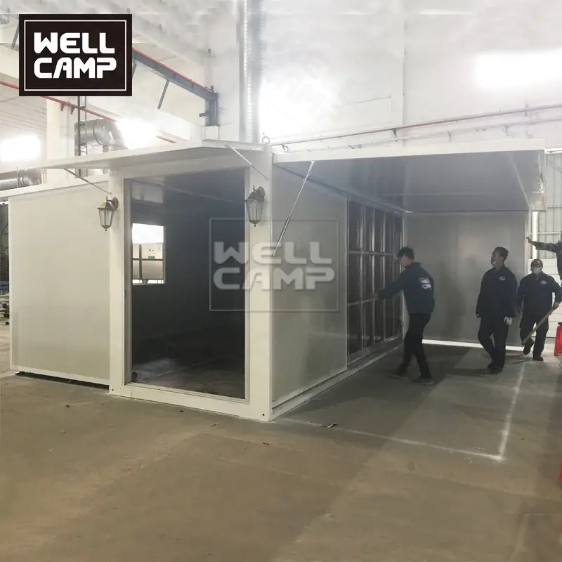 Novas casas pré-fabricadas de contêineres de armazenamento para venda estilo de vida de dois quartos 1