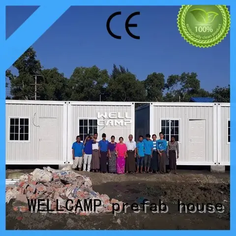 WELLCAMP, WELLCAMP prefab house, WELLCAMP container house sandwich container house project home for goods 1