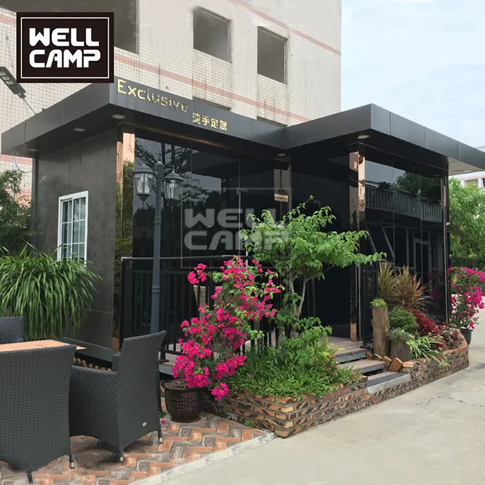 folding luxury living container villa suppliers in garden for resort 1