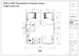 standard expandable container house with two bedroom for apartment 3
