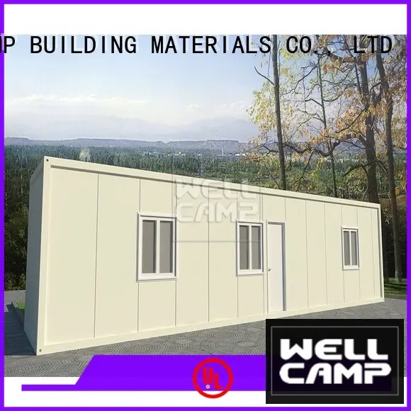WELLCAMP, WELLCAMP prefab house, WELLCAMP container house sandwich steel container houses wholesale for renting 1