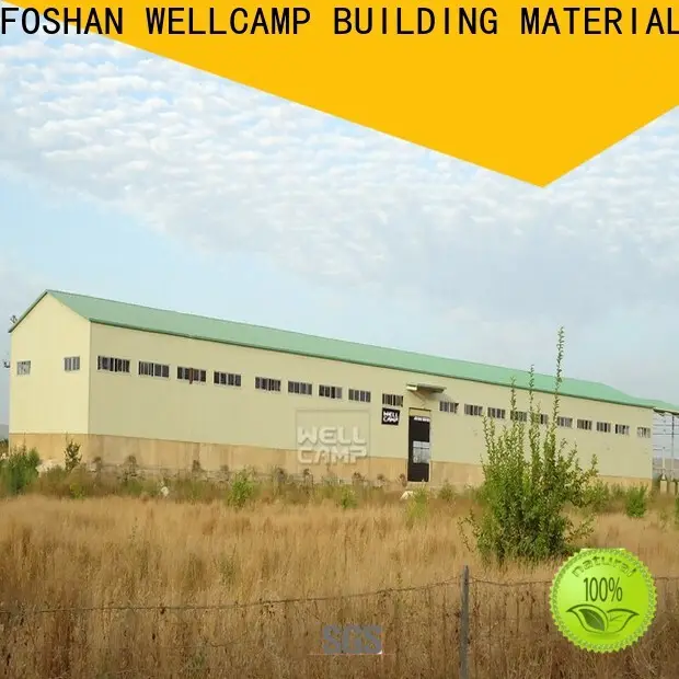 WELLCAMP, WELLCAMP prefab house, WELLCAMP container house steel workshop with brick wall for goods1 1