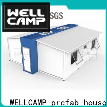 WELLCAMP, WELLCAMP prefab house, WELLCAMP container house container shelter with two bedroom for apartment 1