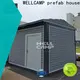 two glass small container homes with walkway for office 1