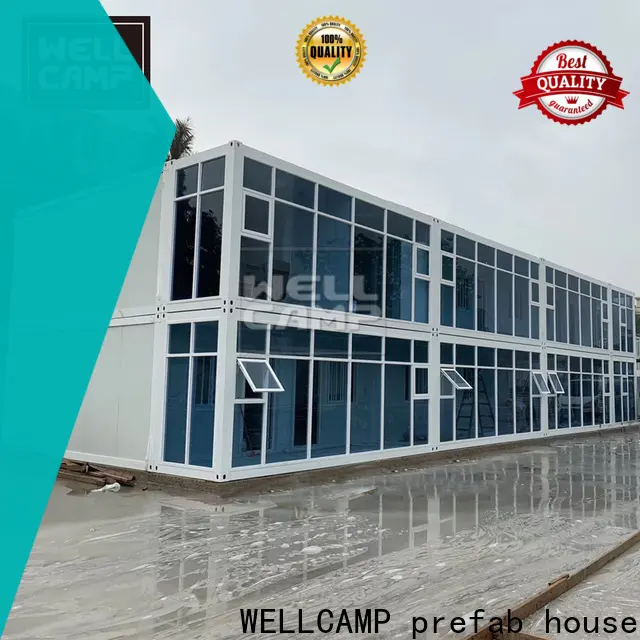WELLCAMP, WELLCAMP prefab house, WELLCAMP container house flat pack container house with walkway wholesale 1