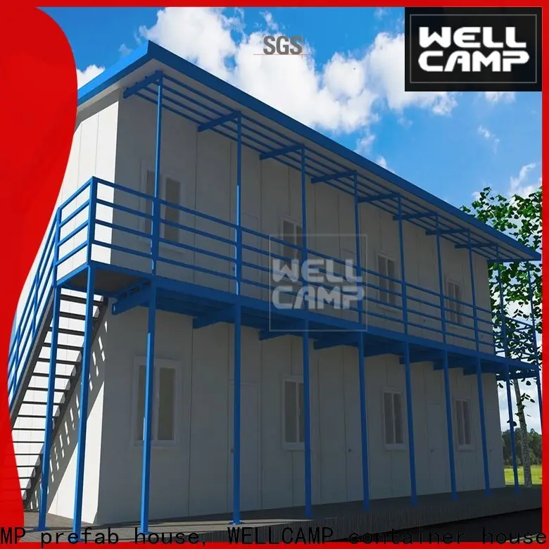 WELLCAMP, WELLCAMP prefab house, WELLCAMP container house sandwich prefab guest house building for labour camp 1