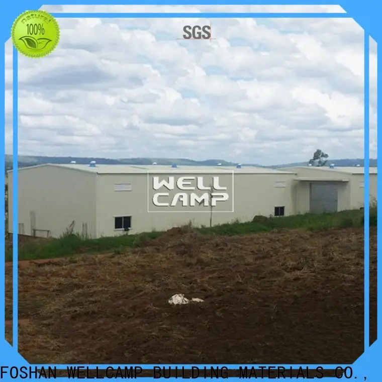 WELLCAMP, WELLCAMP prefab house, WELLCAMP container house steel warehouse with brick wall for sale1 1