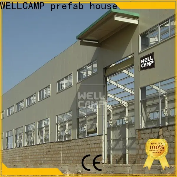 WELLCAMP, WELLCAMP prefab house, WELLCAMP container house steel warehouse with brick wall for goods 1