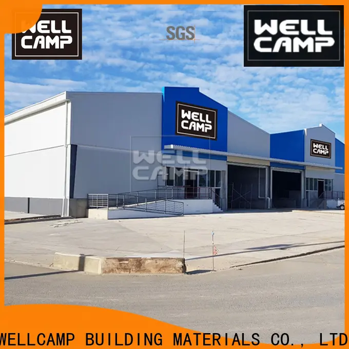 WELLCAMP, WELLCAMP prefab house, WELLCAMP container house frame steel workshop with brick wall for sale 1