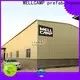 WELLCAMP, WELLCAMP prefab house, WELLCAMP container house steel workshop with brick wall 1