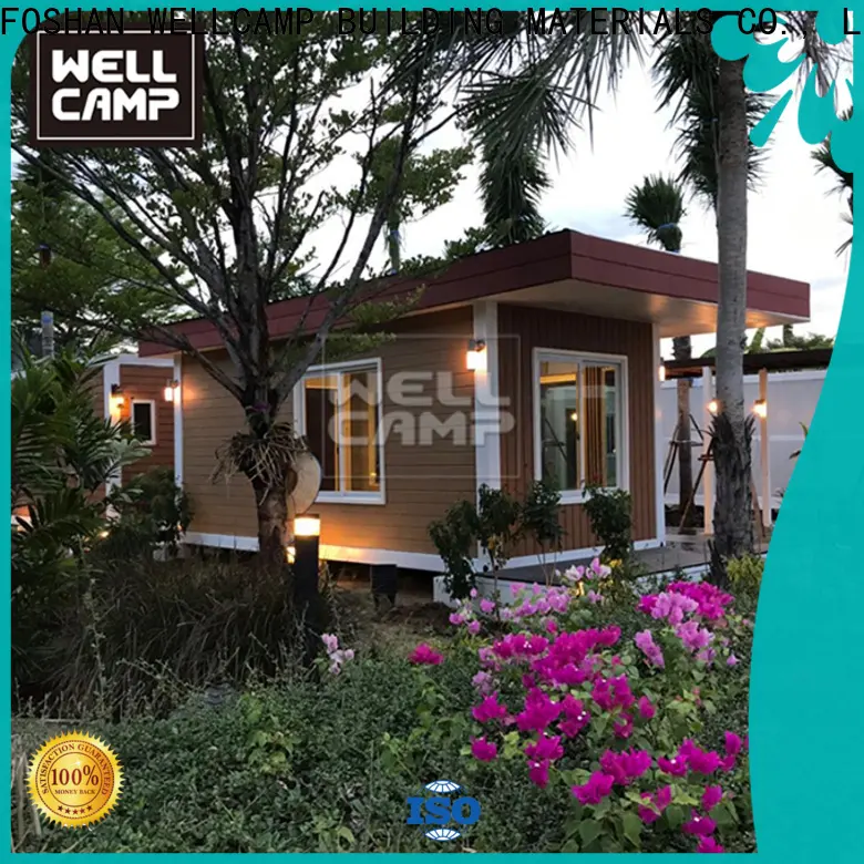WELLCAMP, WELLCAMP prefab house, WELLCAMP container house shipping crate homes in garden for hotel 1