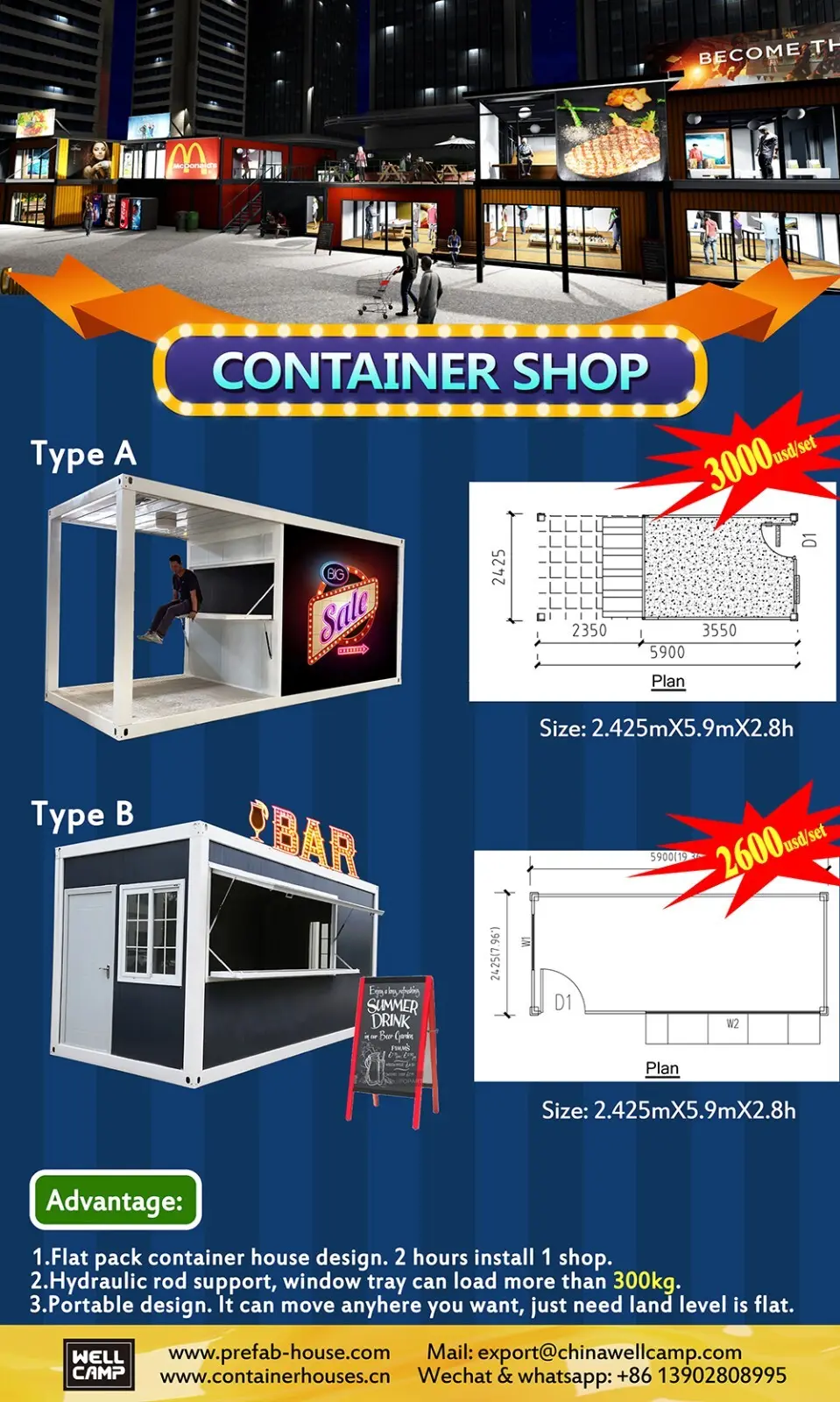 WELLCAMP, WELLCAMP prefab house, WELLCAMP container house cost to build shipping container home maker for outdoor builder2 6