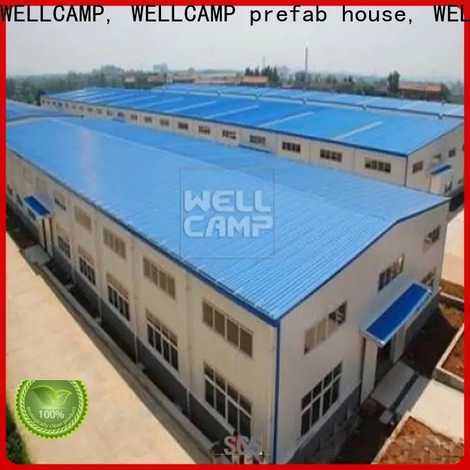WELLCAMP, WELLCAMP prefab house, WELLCAMP container house strong steel warehouse with brick wall for chicken shed 1