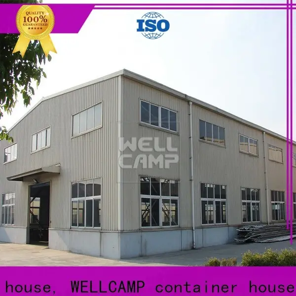 WELLCAMP, WELLCAMP prefab house, WELLCAMP container house steel workshop with brick wall for sale2 1