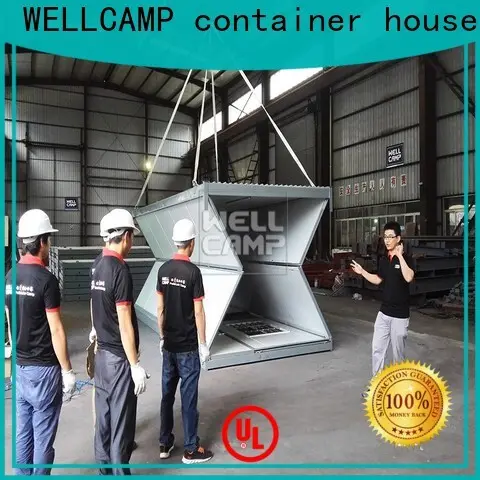 WELLCAMP, WELLCAMP prefab house, WELLCAMP container house expandable pbs folding container house online for worker 1