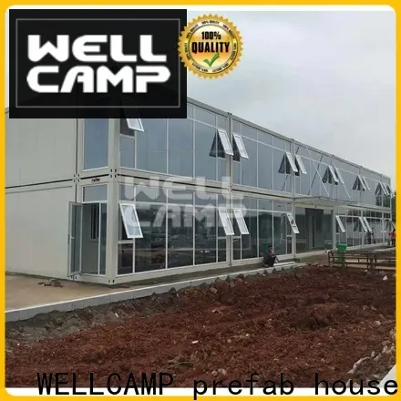 WELLCAMP, WELLCAMP prefab house, WELLCAMP container house two glass shipping container house floor plans supplier for office 1