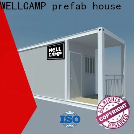 WELLCAMP, WELLCAMP prefab house, WELLCAMP container house completed crate homes with walkway online 1