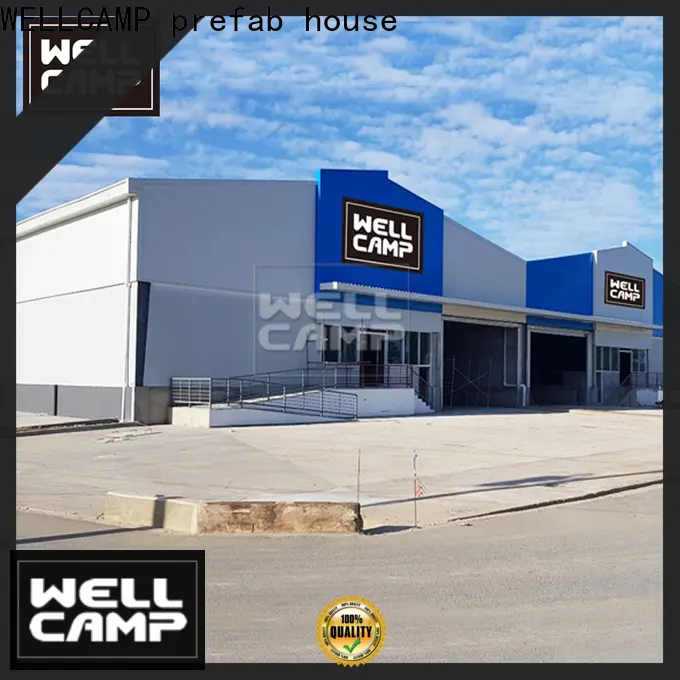 WELLCAMP, WELLCAMP prefab house, WELLCAMP container house steel workshop with brick wall for goods2 1