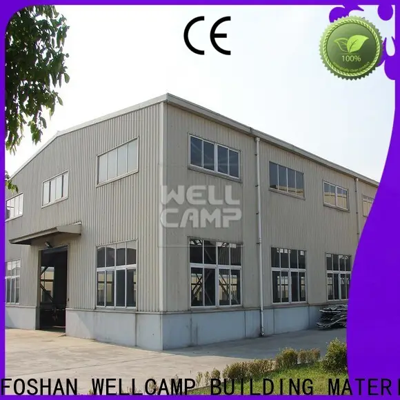 WELLCAMP, WELLCAMP prefab house, WELLCAMP container house widely prefabricated warehouse with brick wall for sale 1