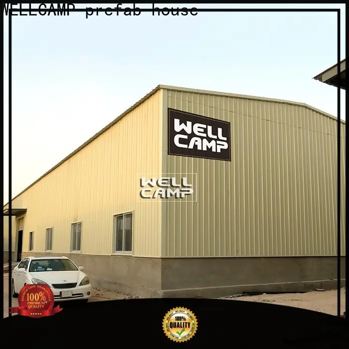 WELLCAMP, WELLCAMP prefab house, WELLCAMP container house span steel warehouse with brick wall for chicken shed 1