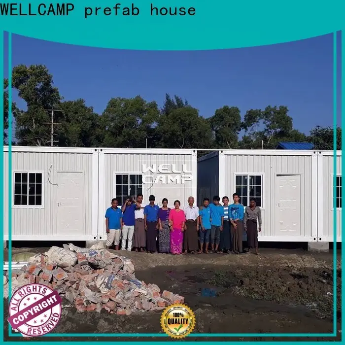 WELLCAMP, WELLCAMP prefab house, WELLCAMP container house corrugated container house for sale online for living 1