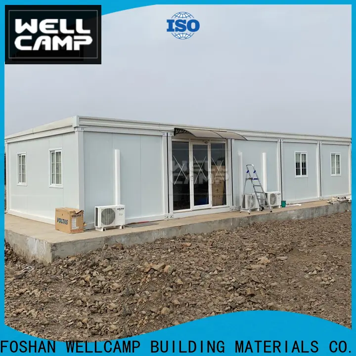 panel flat pack container house with walkway for office 1