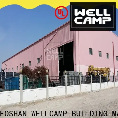 WELLCAMP, WELLCAMP prefab house, WELLCAMP container house steel workshop with brick wall for chicken shed1 1