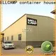WELLCAMP, WELLCAMP prefab house, WELLCAMP container house frame prefabricated warehouse with brick wall 1