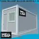 WELLCAMP, WELLCAMP prefab house, WELLCAMP container house two glass flat pack container house with walkway for office 1
