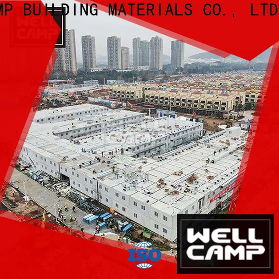 WELLCAMP, WELLCAMP prefab house, WELLCAMP container house completed cargo house with walkway for office 1