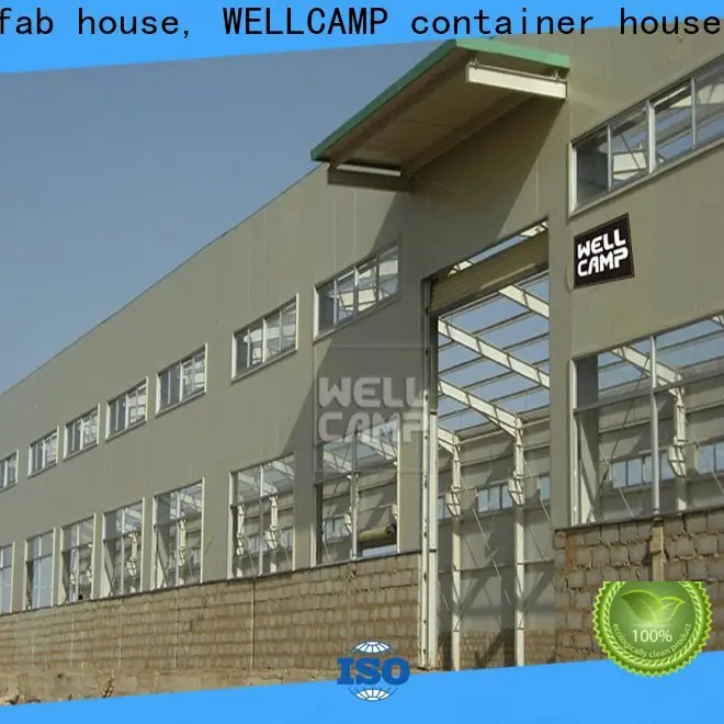 WELLCAMP, WELLCAMP prefab house, WELLCAMP container house prefabricated warehouse with brick wall for goods 1