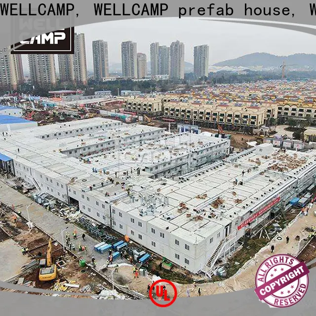 WELLCAMP, WELLCAMP prefab house, WELLCAMP container house completed small container homes with walkway for sale 1
