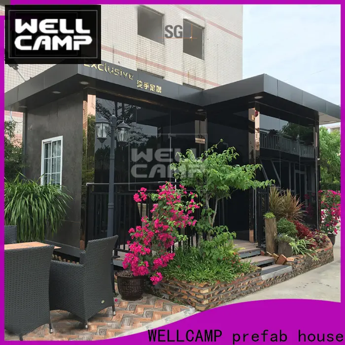 WELLCAMP, WELLCAMP prefab house, WELLCAMP container house luxury container homes in garden for hotel 1