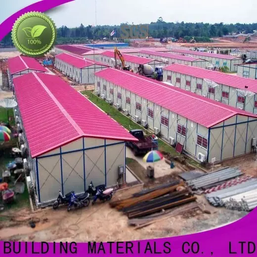 widely steel workshop with brick wall for goods 1