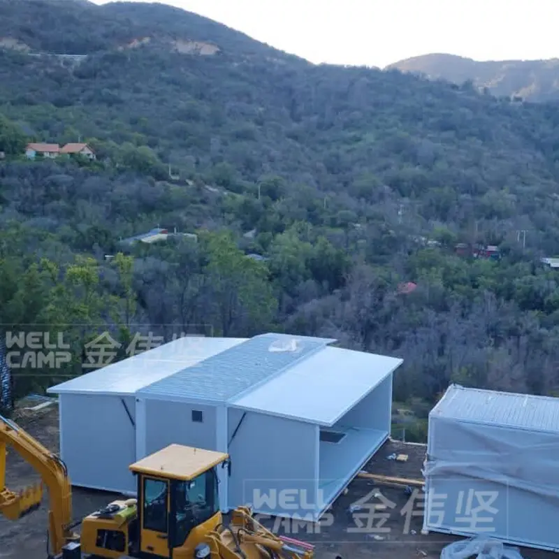 WELLCAMP, WELLCAMP prefab house, WELLCAMP container house detachable container house with walkway for dormitory4 2