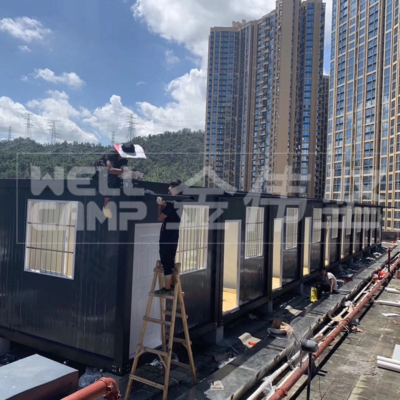 Venda quente de casa de contêiner modular econômico destacável para campo de trabalho 1