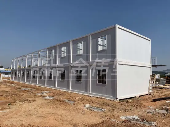 WELLCAMP, WELLCAMP prefab house, WELLCAMP container house detachable container house with walkway for apartment 4