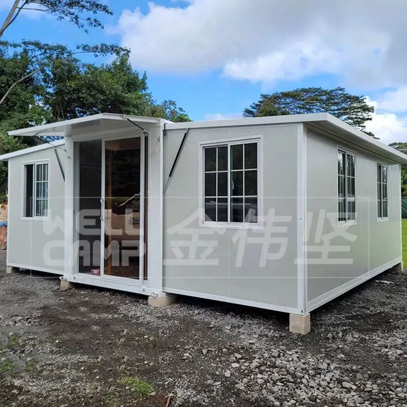 Xây dựng công trường Prefab 20FT Container có thể mở rộng Ngôi nhà nhỏ cho ký túc xá nhân viên 1