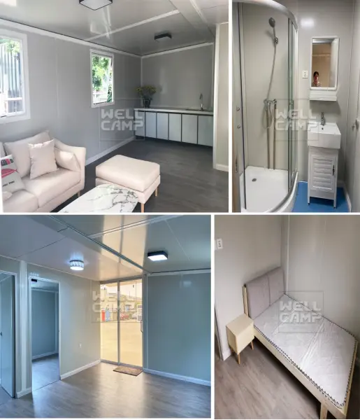 WELLCAMP, WELLCAMP prefab house, WELLCAMP container house standard container house with walkway for dormitory1 3