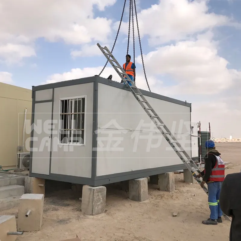 WELLCAMP, WELLCAMP prefab house, WELLCAMP container house two floor prefabricated houses with walkway for office1 1